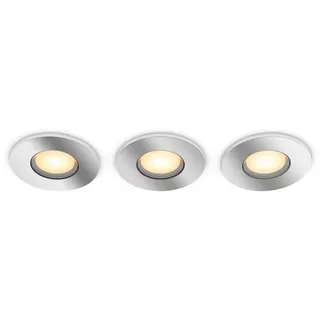 Philips Adore 3er Pack rund silber