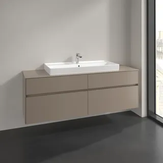 Villeroy & Boch Waschtischunterschrank 4 Auszüge 160 x 54,8 x 50 cm Schwarz