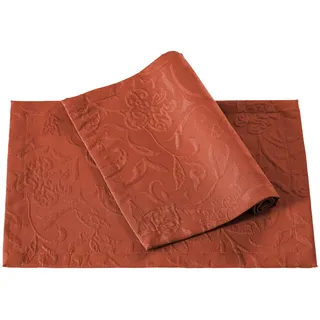 PICHLER Platzset Tischset 6er Set Cordoba Rechteck 035/050 terracotta, (Spar-Set, 6-St., 6 Platzdecken), Platzset Tischset Esszimmer Küche rot
