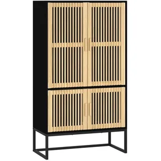 vidaXL Highboard 70 x 125 x 35 cm Schwarz