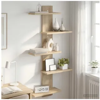 vidaXL Wandregal 48,5 x 15 x 101 cm Braun