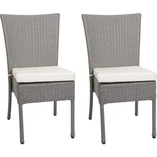 MCW Gartenstuhl G19-S 52 x 52 x 108 cm grau 2 St.