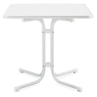 Beautissu Bistrotisch 70 x 70 x 70 cm Weiß