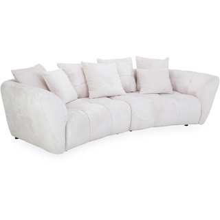 Megasofa NEYLA (BHT 280x74x120 cm) BHT 280x74x120 cm weiß Bigsofa Couch Riesensofa - weiß