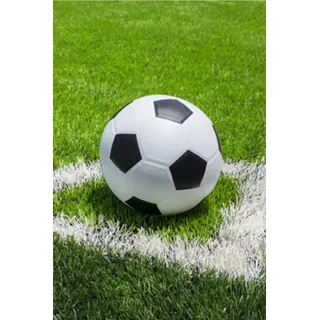Fußball Kuscheldecke 100 x 150 cm Schwarz/Weiß