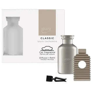 Classic Autoduft Clip Set  Autostecker Silber + Cachemire Refill  Autodiffuso...