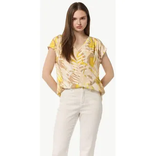 Comma, Blusenshirt mit All-Over-Print Gelb 36