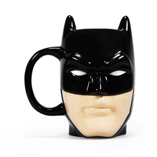 Batman - Tasse - Face Mask - Superhelden 3D Kaffeebecher Logo - Keramik - Geschenkbox
