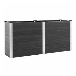 vidaXL Garten-Hochbeet 200 x 50 x 91 cm Grau