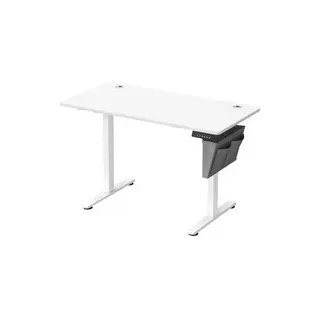 Songmics Höhenverstellbarer Schreibtisch 120 x 60 cm Wolkenweiß