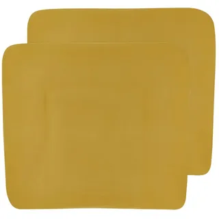 Meyco Baby Wickelauflagenbezug Honey Gold (100% Baumwolle, 2-tlg), 75x85cm - 2-pack gelb