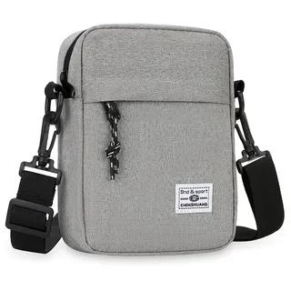 Umhängetasche Herren Schultertasche Crossbody Herrentasche Handytasche Herrenhandtasche Kleine Umhängen Tasche Shulder Bag Messenger für Freizeit Urlaub Ausflug (Grau Herrentasche Shoulder Bag)