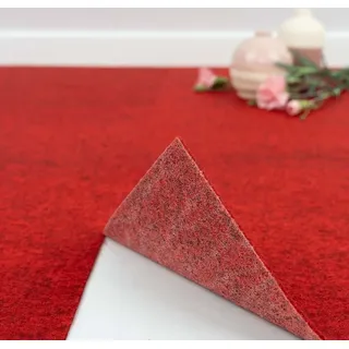 Teppichfliesen selbstklebend rot Nadelfilz-Teppichfliesen 40 x 40 cm für den Wohnbereich Schatex Easy adhesive - Rot
