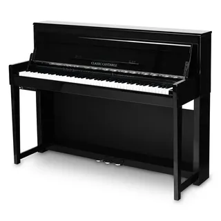 Classic Cantabile UP-1 SH Upright E-Piano Schwarz Hochglanz,
