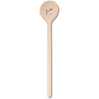 HOFMEISTER® Kochutensilien Löffel oder Pfannenwender mit Motiv aus Holz (Runder Kochlöffel/Hund)