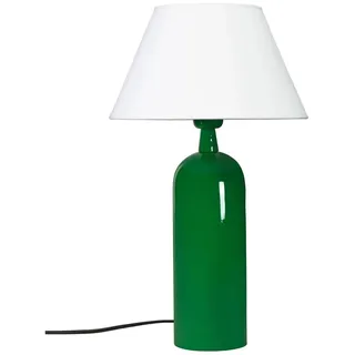 PR Home Carter Textil Tischlampe Grün, Weiß E27 46cm