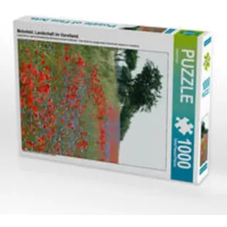 CALVENDO Puzzle Mohnfeld. Landschaft im Havelland. 1000 Teile Lege-Größe 48 x 64 cm Foto-Puzzle Bild von Anja Frost