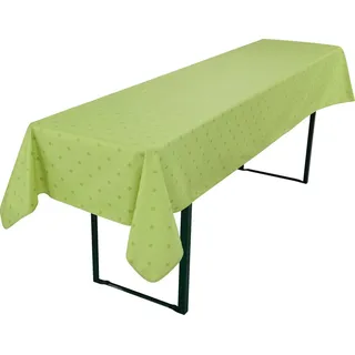 Erwin Müller Tischdecke Biertisch-Tischdecke "Neuss", abwaschbar Uni grün 80 cm x 260 cm