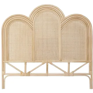 vente-unique Bettkopfteil Jakobia Naturfarben Hell 145 cm