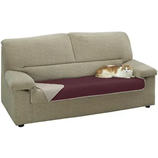 Estoralis | AVA | Sofaauflage | Wendbarer gesteppter Stoff – dient als Haustierbett | Farbe - Grau/Rot | 100% haustierfreundliches Größe 65x180 cm. Schutz für alle Arten von Sofas
