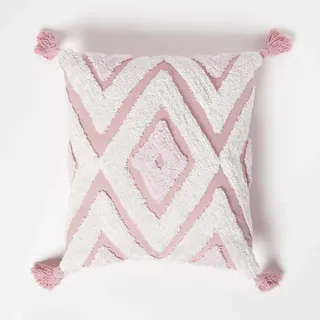 Homescapes Dekokissen 45 x 45 cm Rosa
