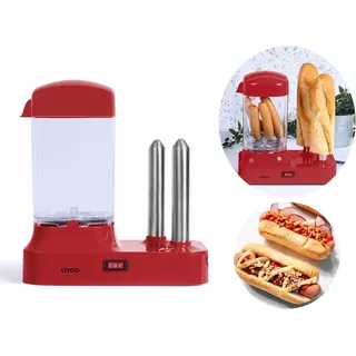Hot-dog-maker Für 6 Würstchen, Mit Herausnehmbarem Heizbehälter, Wurstwärmer Aus Edelstahl