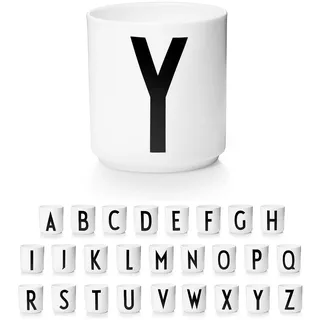 Design Letters Tasse Personalisiert A-Z | Weiße Tassen | Kaffeetassen Buchstaben | Kaffeebecher Porzellan | Personalisierte Tasse Weiß, Personalisierte Geschenke | Dekorativ Tasse mit Initialen 250 Ml