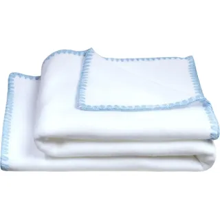 Zoeppritz Basis Soft-Fleece Baby azur blanket 520 65% Polyester, 35% Viscose 80x100 803391 azur 80x100 (803391 | 4051244518901) - Blau