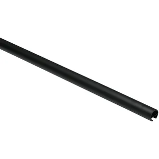 GARDINIA Gardinenstange 1-läufig Ø 16 mm 120 cm Schwarz-Matt