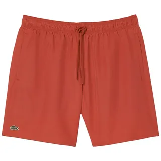 Lacoste Badeshorts Herren schnelltrocknend mittlere Länge rot XL