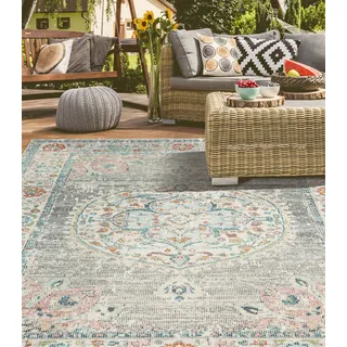 MERINOS Salsa Outdoor 20053 Outdoor-Teppich 120 x 170 cm Grau