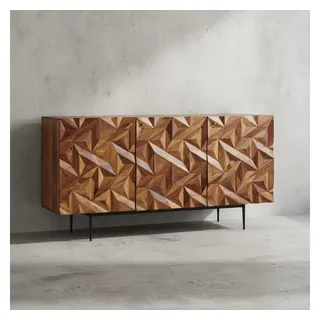 KADIMA DESIGN Sideboard 144 x 72 x 47 cm Braun