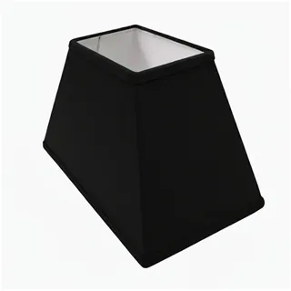 B&S Lampenschirm Lampenschirm rechteckig Velvet schwar B:30x20/T:15x10/H:18cm, Jinming schwarz