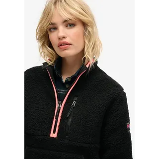Superdry Fleecepullover OUTDOOR HALF ZIP FLEECE schwarz S