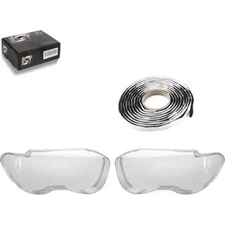 2x Scheinwerfer Glas Streuscheibe links rechts für BMW 7er E65 E66 E67 2001-2005