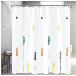 LuxusKollektion Duschvorhang Duschvorhang Polyester Waschbar Bunte Weizenohren 300 x 200 cm bunt