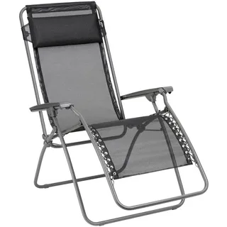 Lafuma MOBILIER - Zero-Gravity-Relaxliege-Garten - RT 2 - Batyline® Iso - Schwarz Noir LFM4019_8551-5 Jahre Garantie