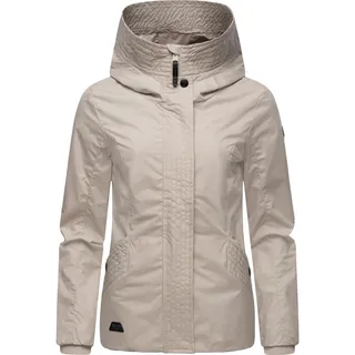Ragwear Damen Übergangsjacke leichte Wasserdichte Jacke kurz mit Kapuze Vannesa Bone Gr. 3XL - 3XL