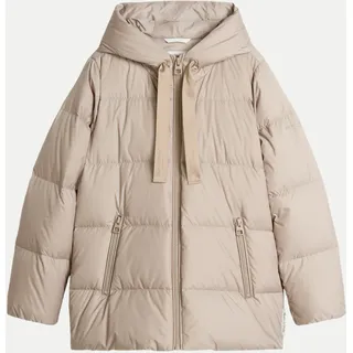 Puffer-Daunenjacke Beige 40
