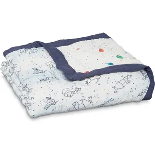 aden + anais™ Silky Soft Dream Blanket, Kuscheldecke für Mädchen und Jungen, Babydecke aus Bambus-Viskose-Musselin, Geschenk für Neugeborene, Säuglinge und Kleinkinder, 120x120cm, Stargaze
