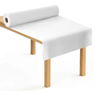 Anise Star Tischdeckenrolle 1,18x25m, Weiß, Party & Deko | Einweg Stoffähnlich, Vlies Meterware, Papiertischdecke Rolle, Flexibel Zuschneidbar, Platzsparend Für Bankettfeiern