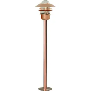 Nordlux Außenleuchte Kupfer 100,0 cm E27, spritzwassergeschützt, dimmbar, Glas, Metall