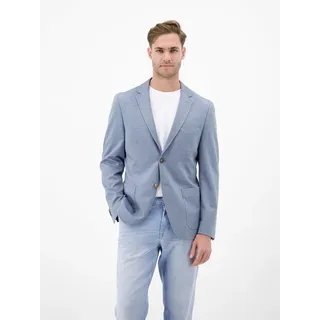 Lerros Jerseysakko "Jerseyblazer in Strickoptik", Herren, Gr. 26, mid storm blau, 82% Polyester, 11% Viskose, 7% Elasthan, Sakkos