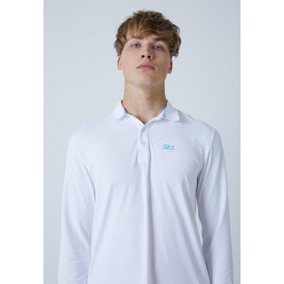 SPORTKIND Funktionsshirt Golf Polo Shirt Langarm Jungen & Herren weiß weiß 152