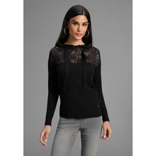 LAURA SCOTT Kapuzenpullover Schwarz 36/38