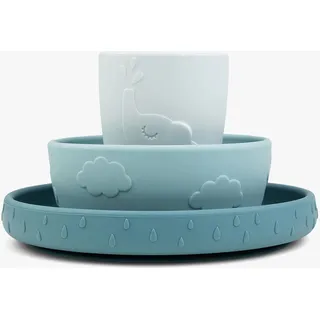 Done by Deer Stick - Stay Geschirr-Set Deer friends Blue