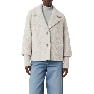 comma Kurzmantel mit Rippbündchen beige 44 EU