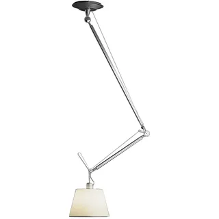 Artemide - Tolomeo Decentrata Suspensione Pendelleuchte, Aluminium / Pergamentschirm Ø 32 cm