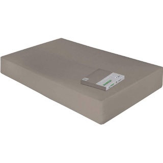 Dormabell Spannbetttuch Bio, Biobaumwolle aus kontrolliert biologischen Anbau, Made IN Green Zertifiziert, Verschiedene Größen und Farben wählbar (Taupe, 60 x 120 cm)