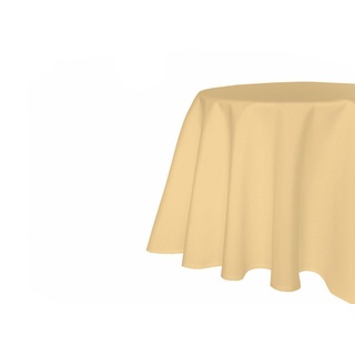 texpot Gartentischdecke mit Fleckschutz wasserabweißend Kuvertsaum pflegeleicht gelb rund - 160 cm x 160 cm